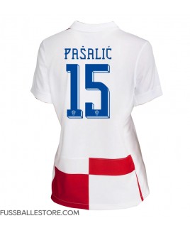 Günstige Kroatien Mario Pasalic #15 Heimtrikot Damen EM 2024 Kurzarm